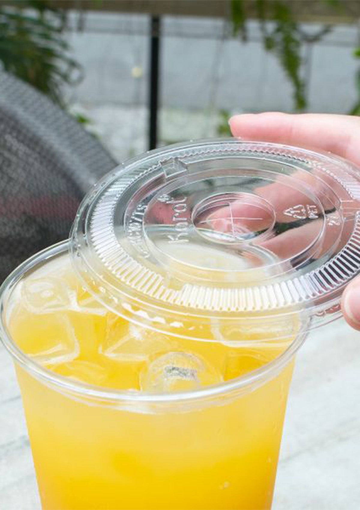 Plastic Flat PET Cups Lids