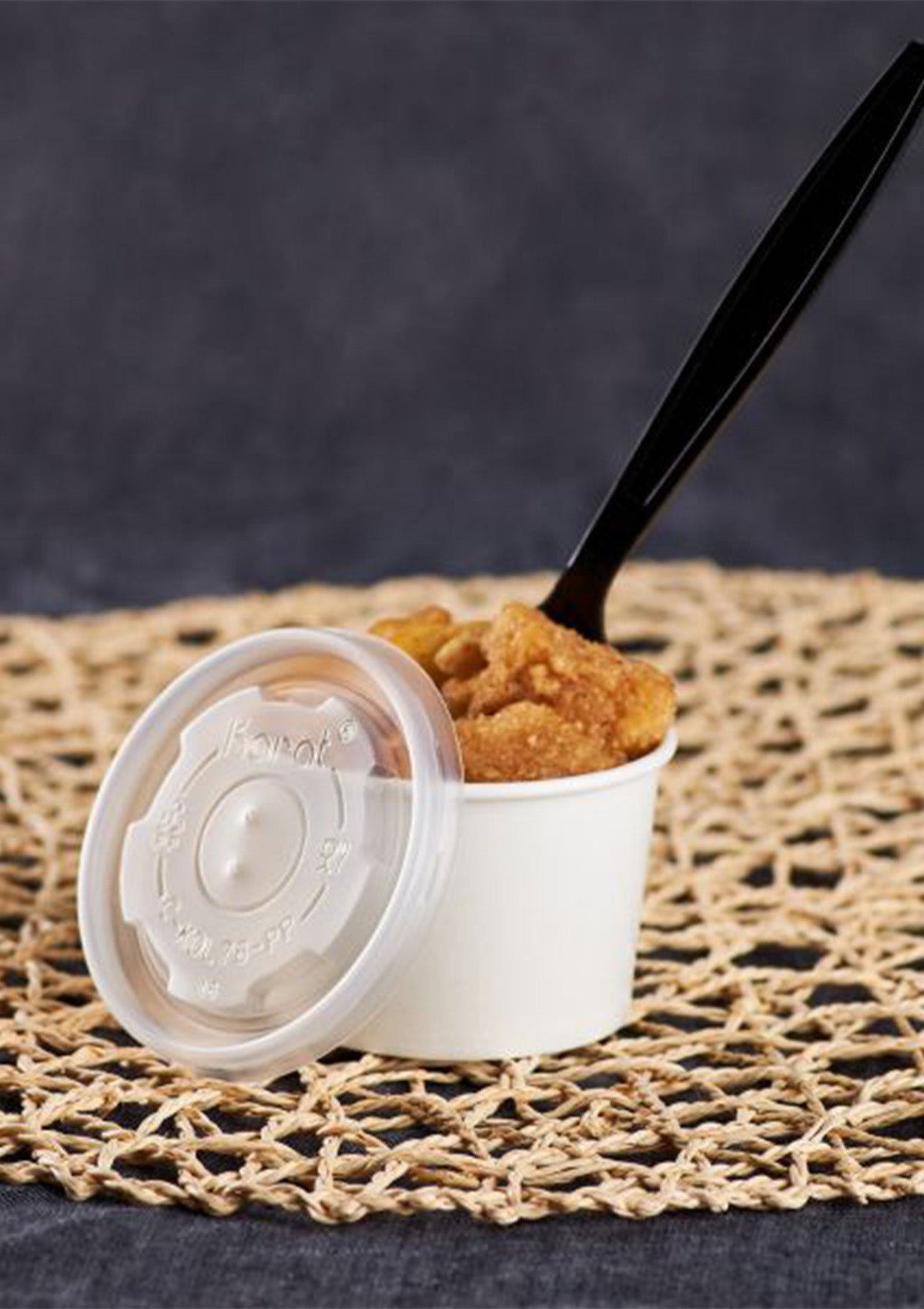 4oz PP Plastic Food Container Flat Lids