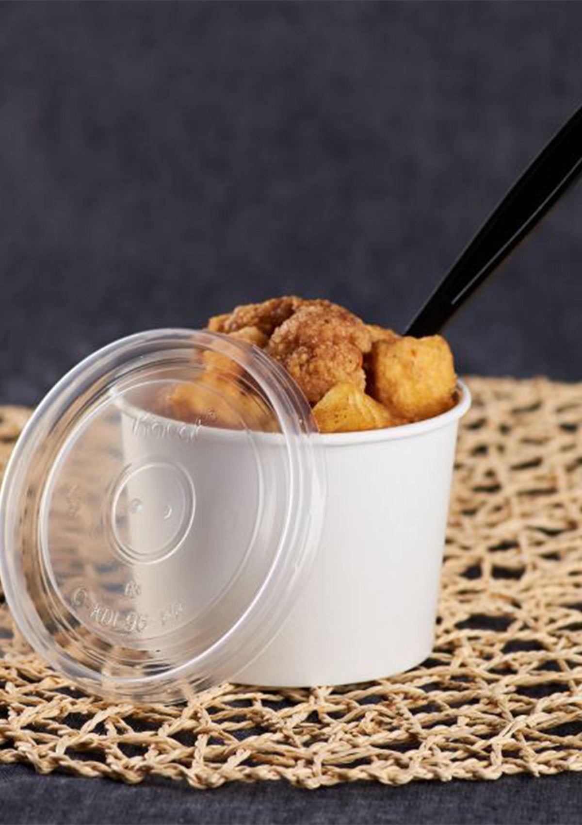 6/10oz Gourmet Food Container Lids (Flat)