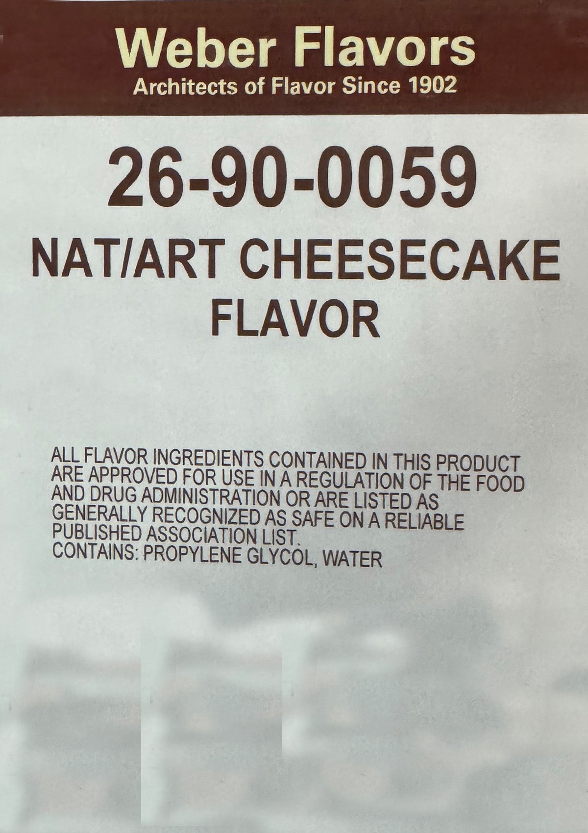 Cheesecake Natural/Artifical