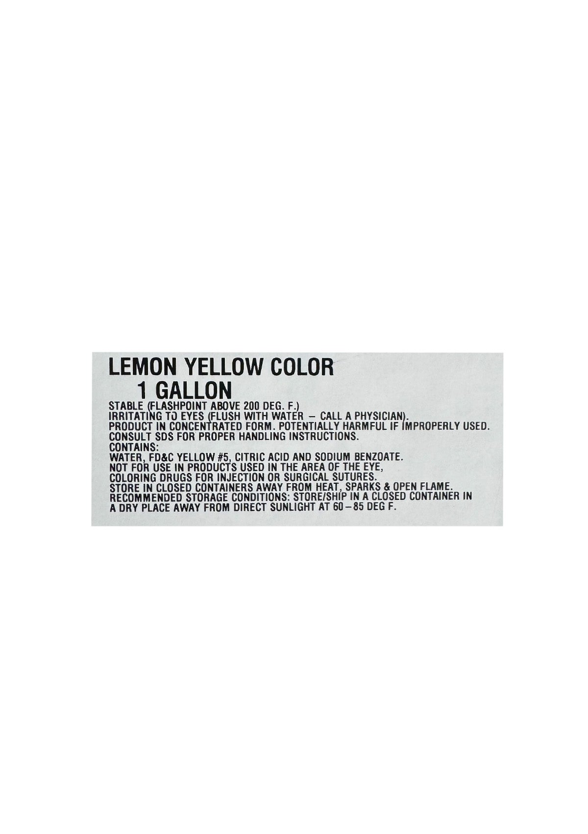 Lemon Yellow Color
