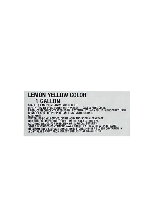 Lemon Yellow Color
