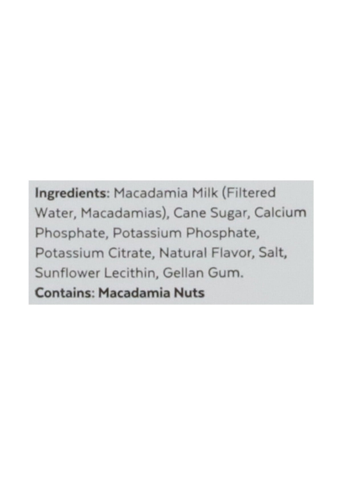 Macadamia Milk